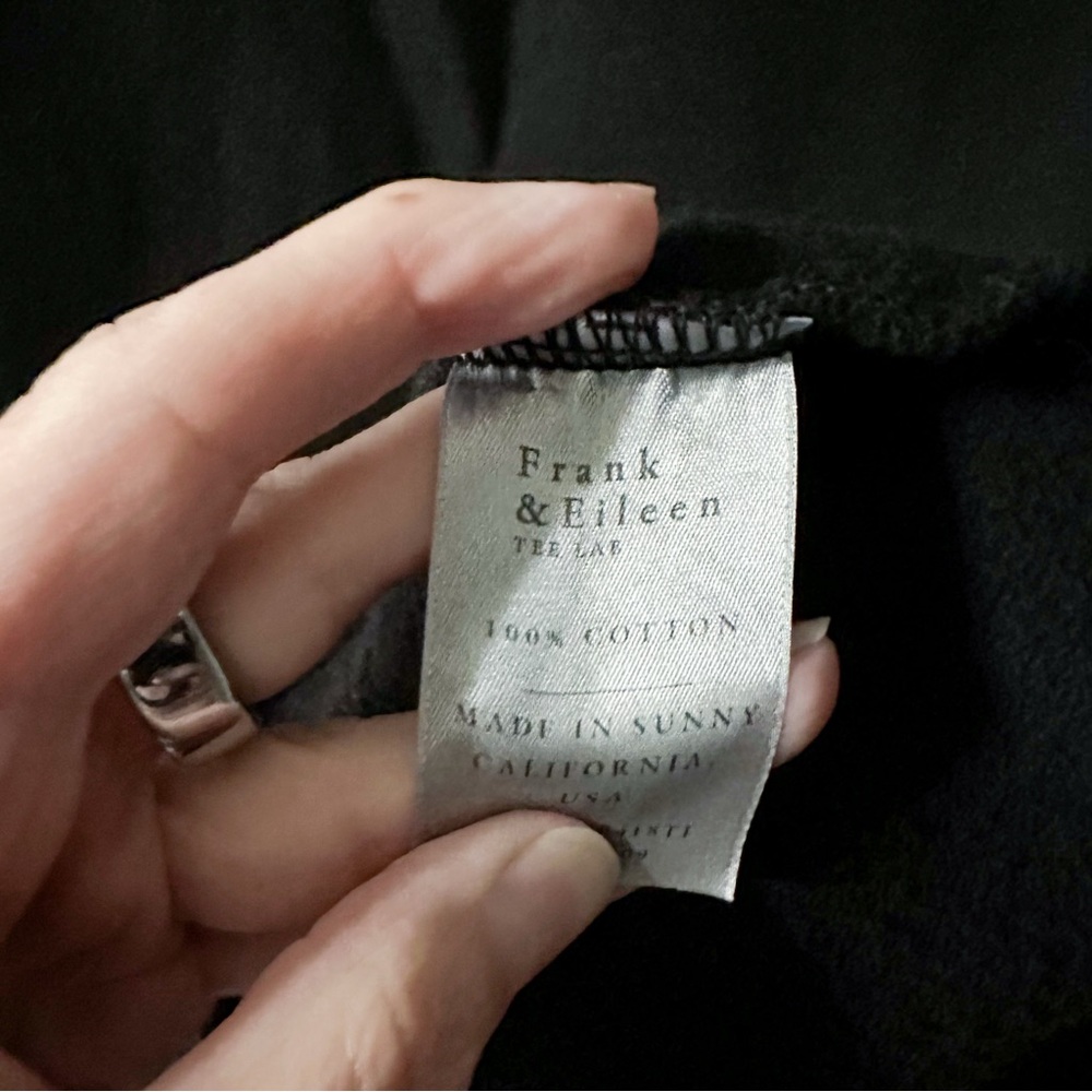 Frank & Eileen Isabelle Funnel Neck Dress Triple Fleece Black Size XS - Picture 4 of 7